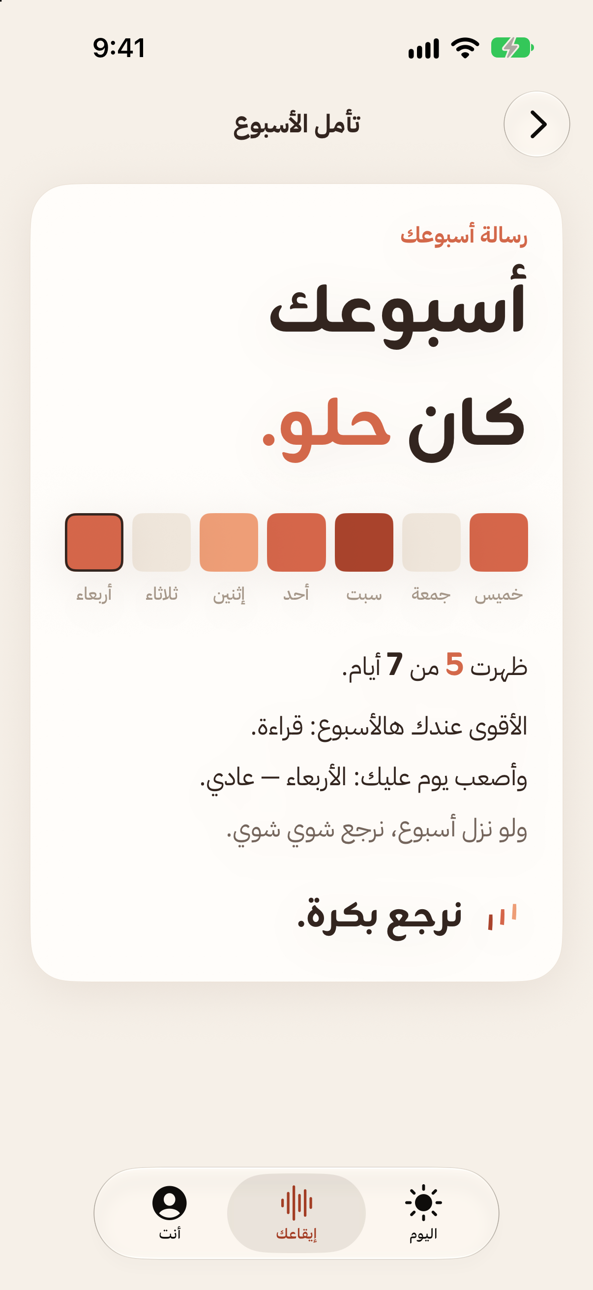 رسالة الأسبوع في شوي